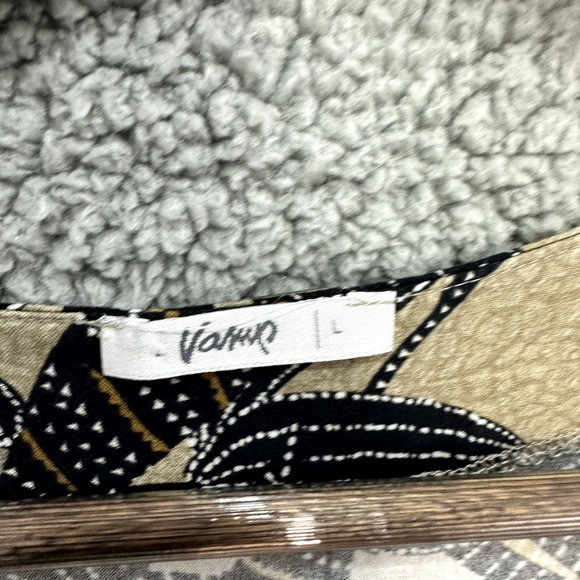 Vamp Boutique Shift Dress Women‎ Large Tropical Leaf Aloha Resort Vacation Boho - Picture 2 of 8